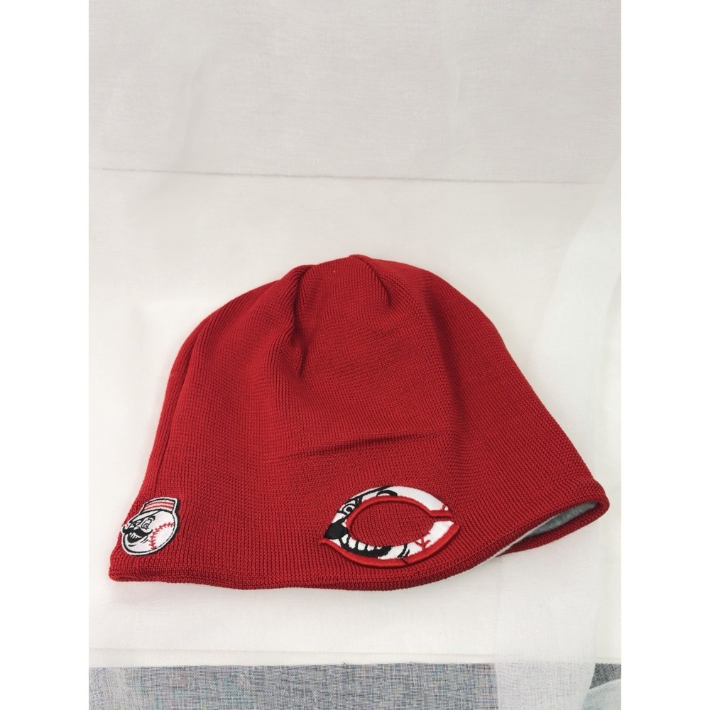 Cincinnati Reds Beanie Hat New Era Authentic Collection Red MLB OSFM Knit Cap Nw